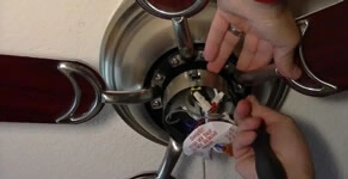 Ceiling fan installation with electrical wiring and mounting by professional electrician in Fort Lauderdale, FL