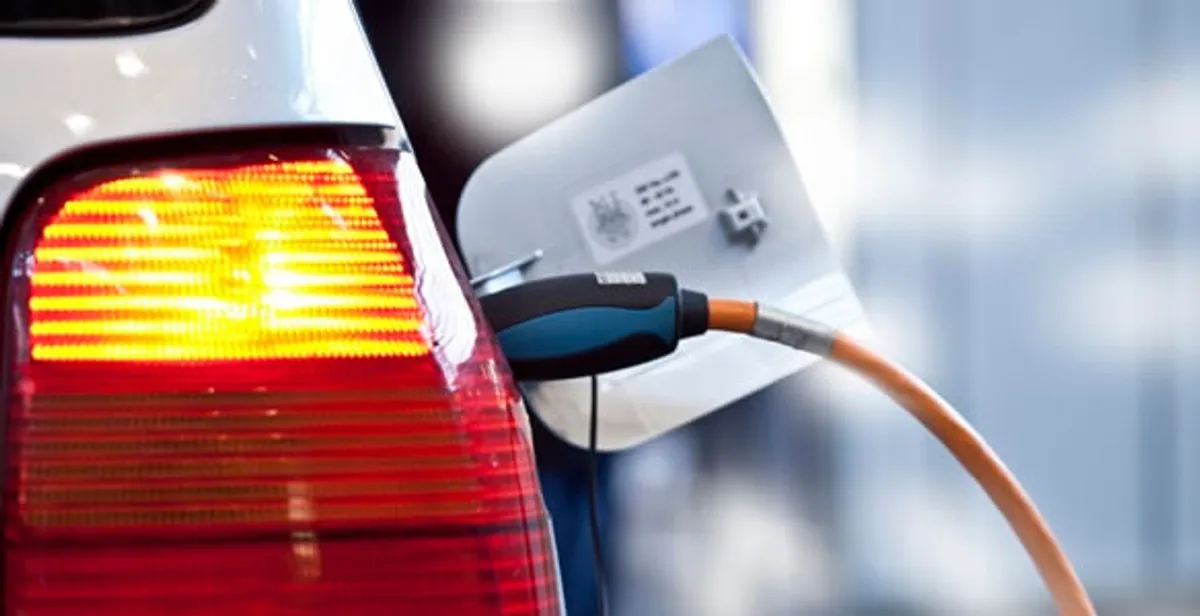 Electric car plugged into EV charger after professional installation in Fort Lauderdale, FL