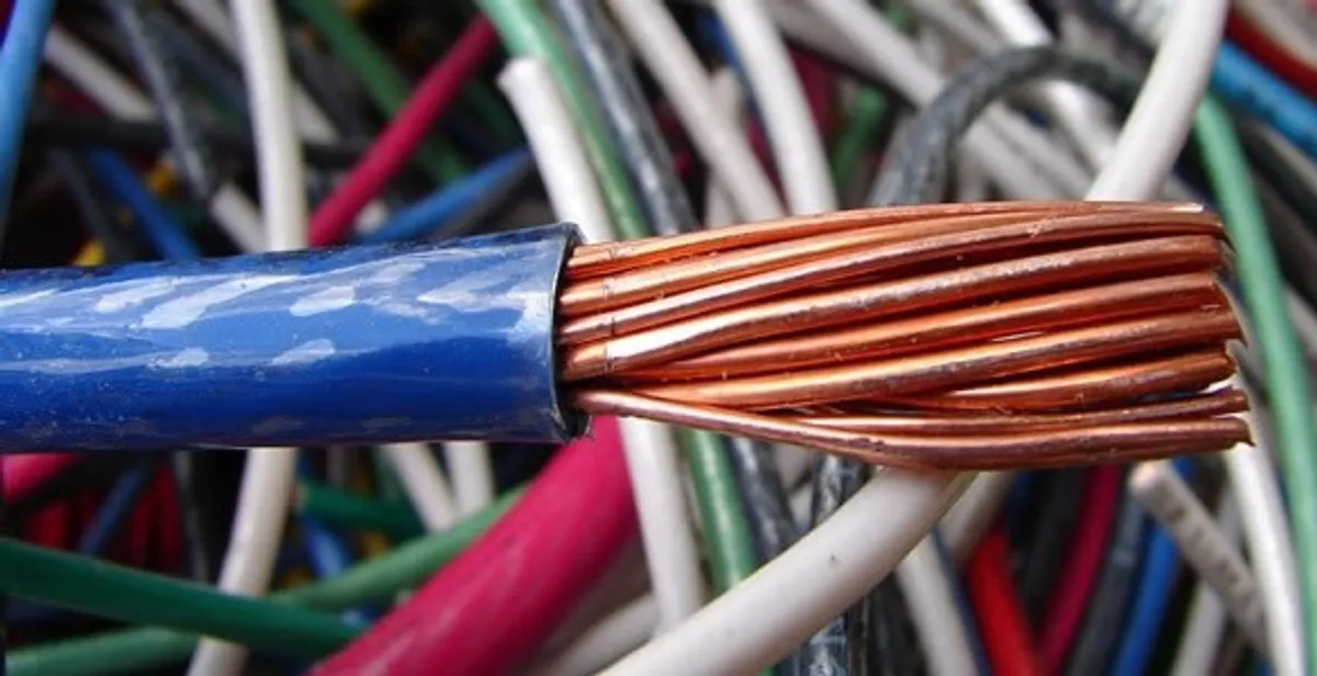 electrical wiring services showing exposed copper conductors and cable preparation in Fort Lauderdale, FL
