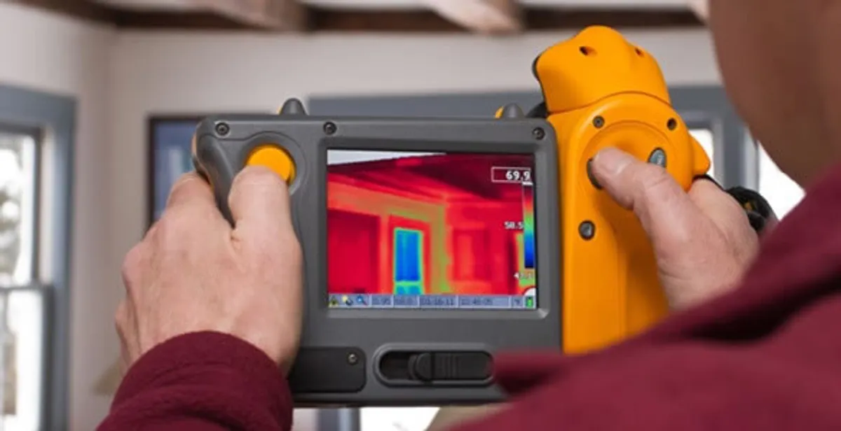 home energy audit service capturing thermal readings to analyze insulation and electrical efficiency in Fort Lauderdale, FL